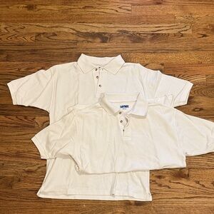 NWOT 2 pack Kynee White Polo Shirts